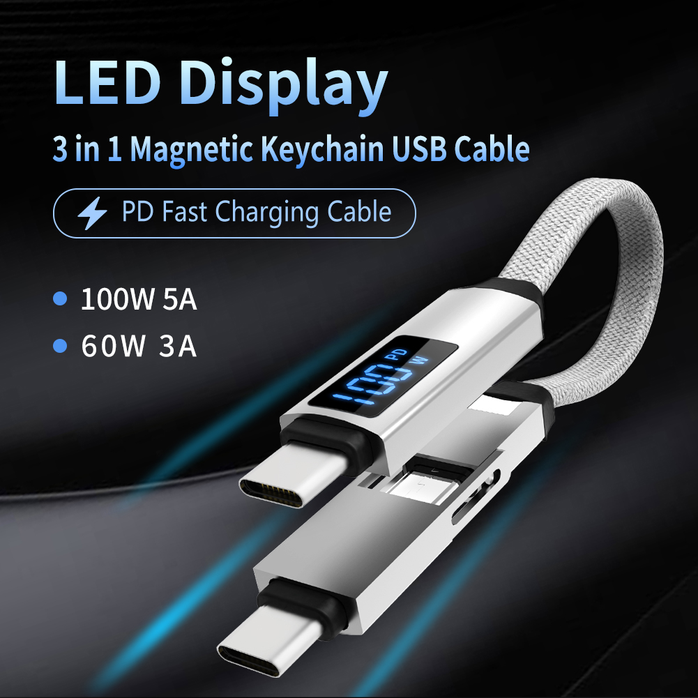Magnetic charge cable